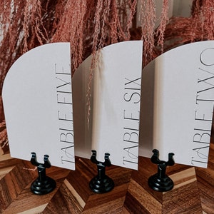 The Elle Arch Table Number | Wedding Table Number