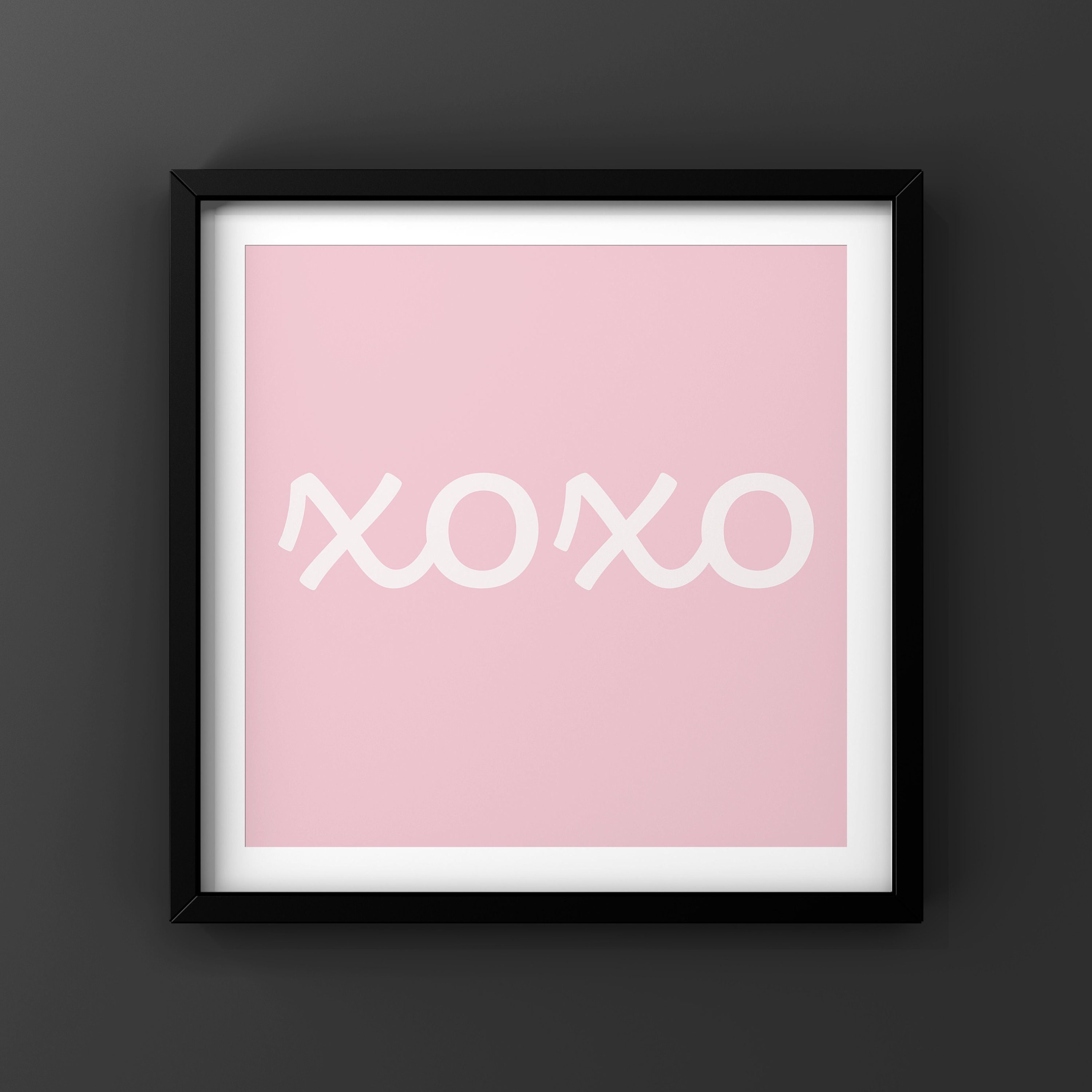 Original xoxo Print Wall Art Home Decor Etsy.de