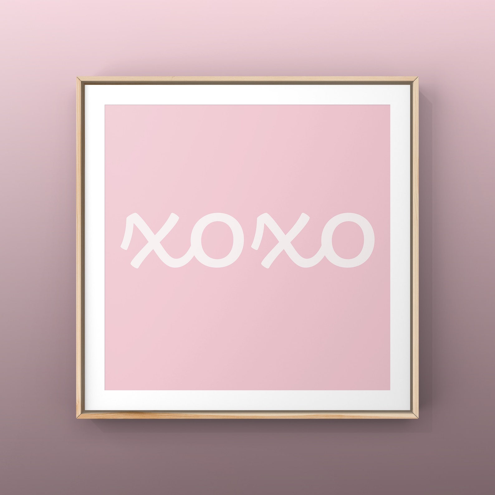 Original xoxo Print Wall Art Home Decor Etsy