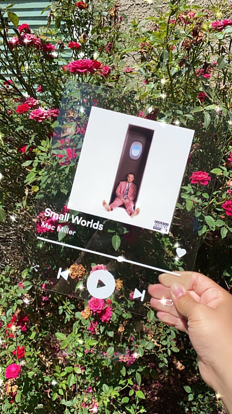 Glass Photo Album Cover/Song Apple MusicApple Music Glass Etsy