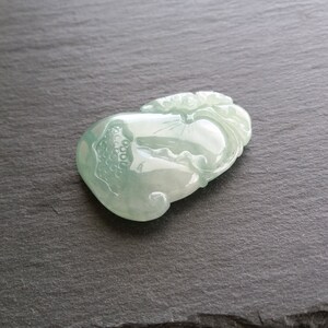 Natural Burmese Jadeite Pendant, Genuine Grade A Jadeite Jade Pendant, Jade Carving Pendant, Hand Carved Jadeite Jewelry, Green Jadeite Jade