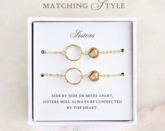 Matching sister bracelets gold deals