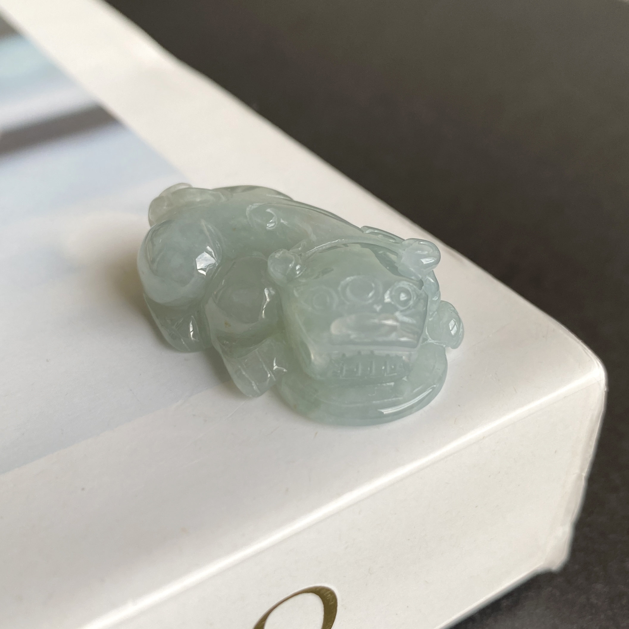 天然ビルマ翡翠貔貅ペンダント、本物のグレード A 翡翠貔貅ペンダント