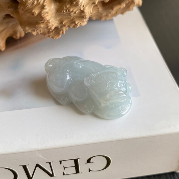 天然ビルマ翡翠貔貅ペンダント、本物のグレードA翡翠貔貅ペンダント