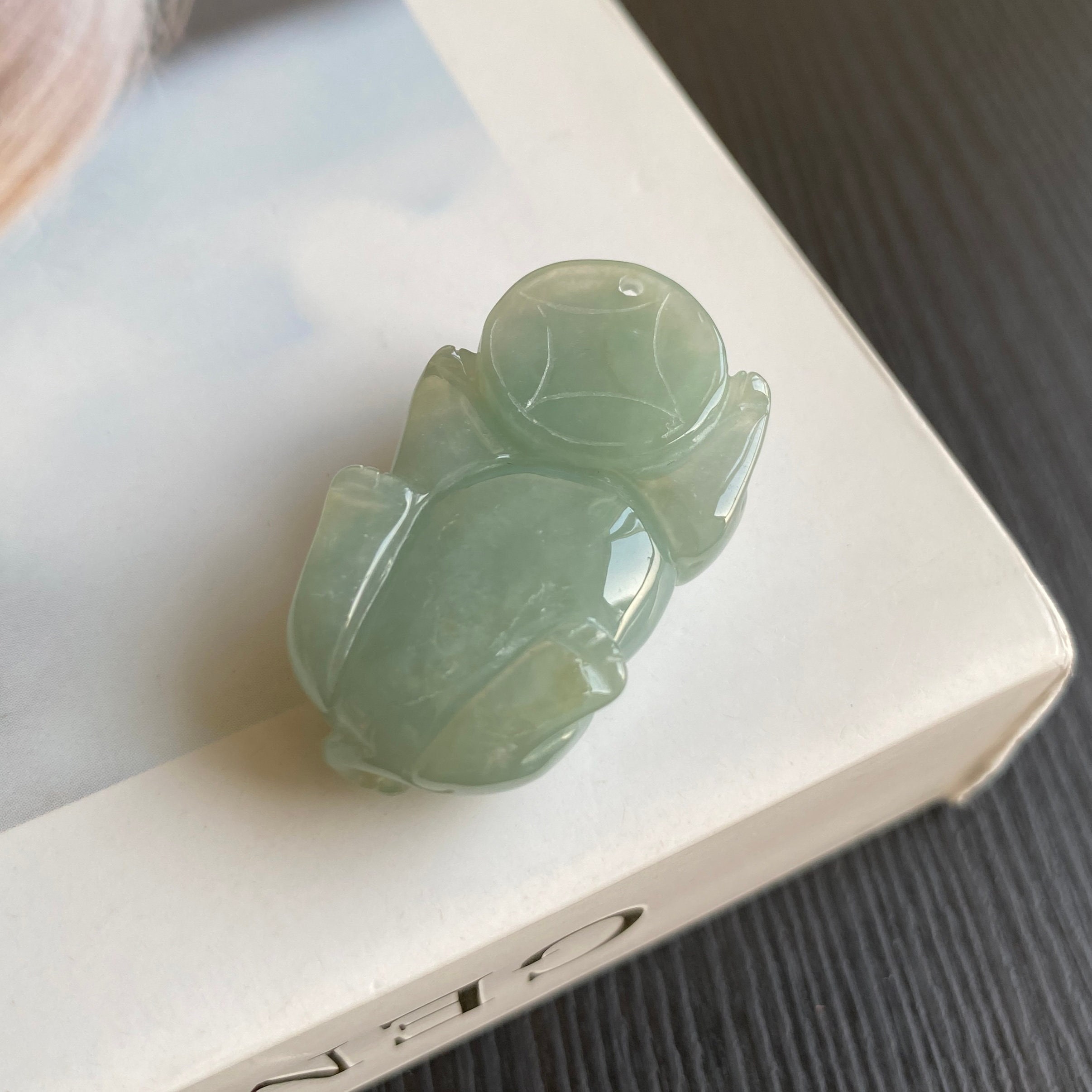 天然石 翡翠 彫刻ビルマ產 翡翠貔貅 ペンダント　装飾品 中国美術 天然ビルマ翡翠貔貅ペンダント、本物のグレード A 翡翠貔貅ペンダント