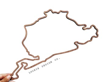 Race Track Laser Cut Out Wall Art - 3d Sign - Race Track Sign -  Birthday Gift - Unique Gift - Car Gifts - Famous Race Tracks - Man cave