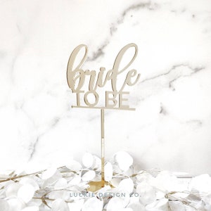Laser Cut Bride to Be Sign - Bridal Shower - Acrylic Sign - Gold Mirror - Gold Bride to Be Sign - Wedding Shower - Engaged - Bride Sign