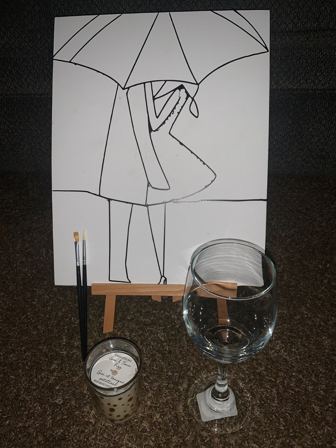 Sip & Paint At Home Kits Etsy