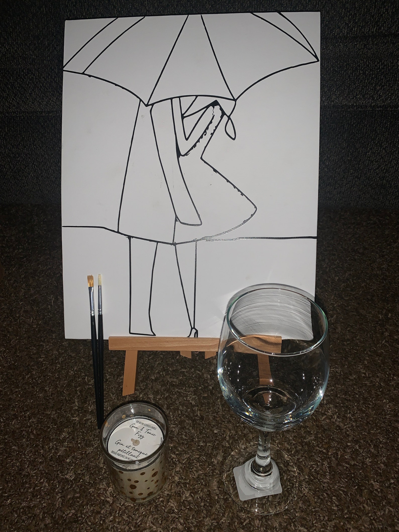 Sip & Paint At Home Kits Etsy