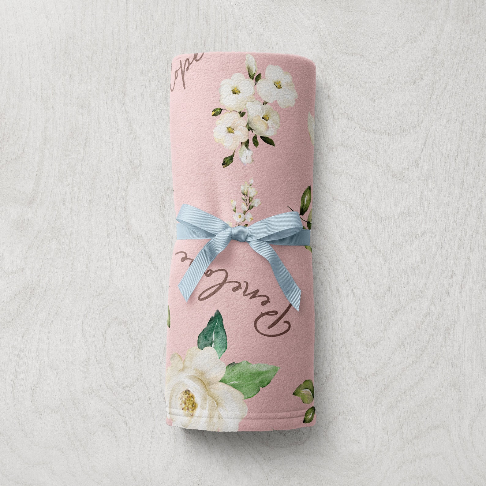 Floral Baby Blanket Personalized Flower Blanket for Baby Etsy