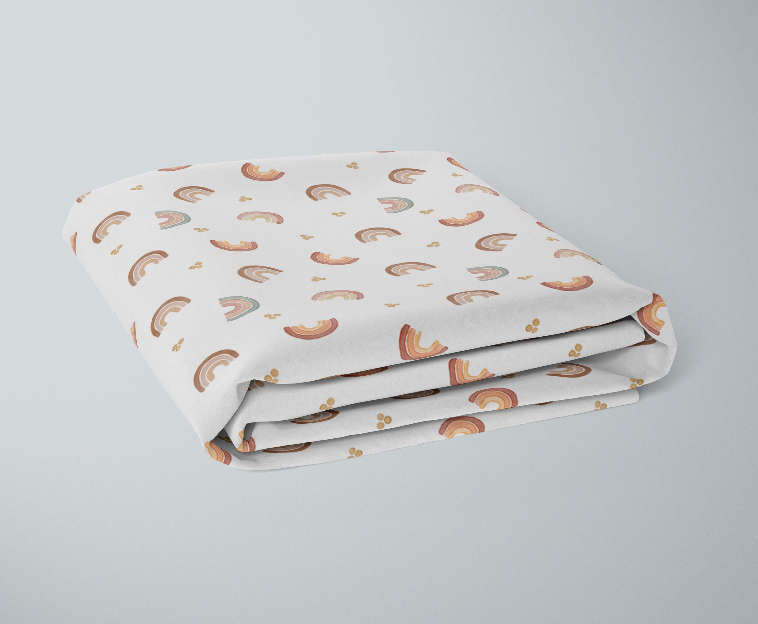 Boho Rainbow Crib Sheets Rainbow Crib Bedding Boho Stlye Etsy