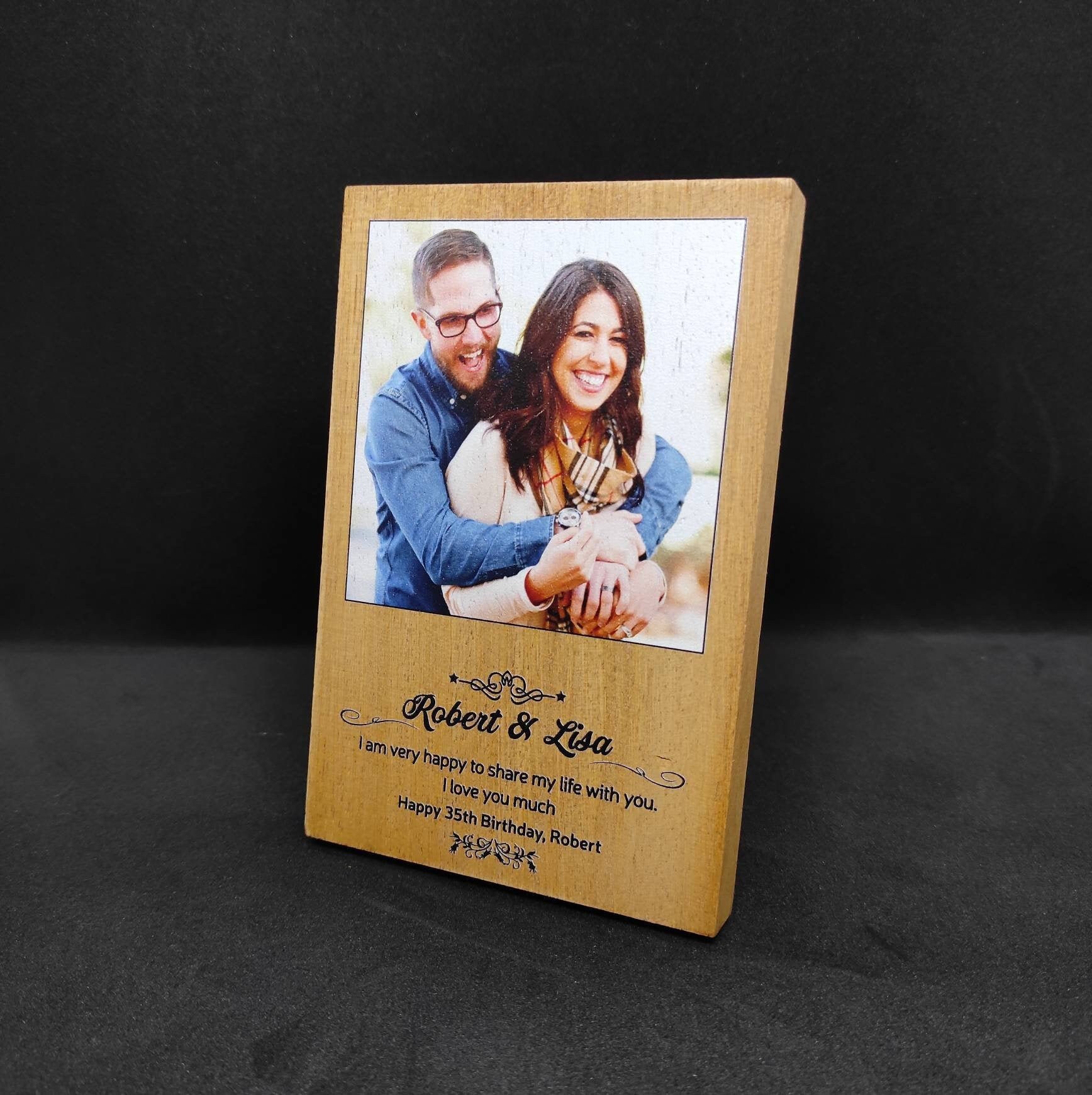 Personalized Anniversary Gift Wood Anniversary Gift Unique Etsy