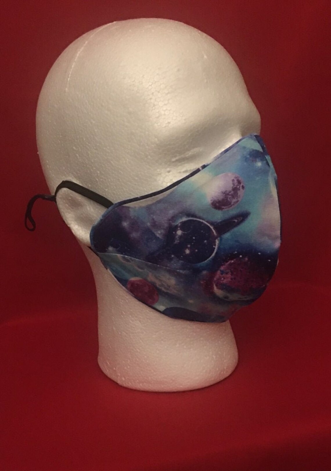 Outer Space Adult Face Mask Galaxy Mask Space Face Mask Etsy
