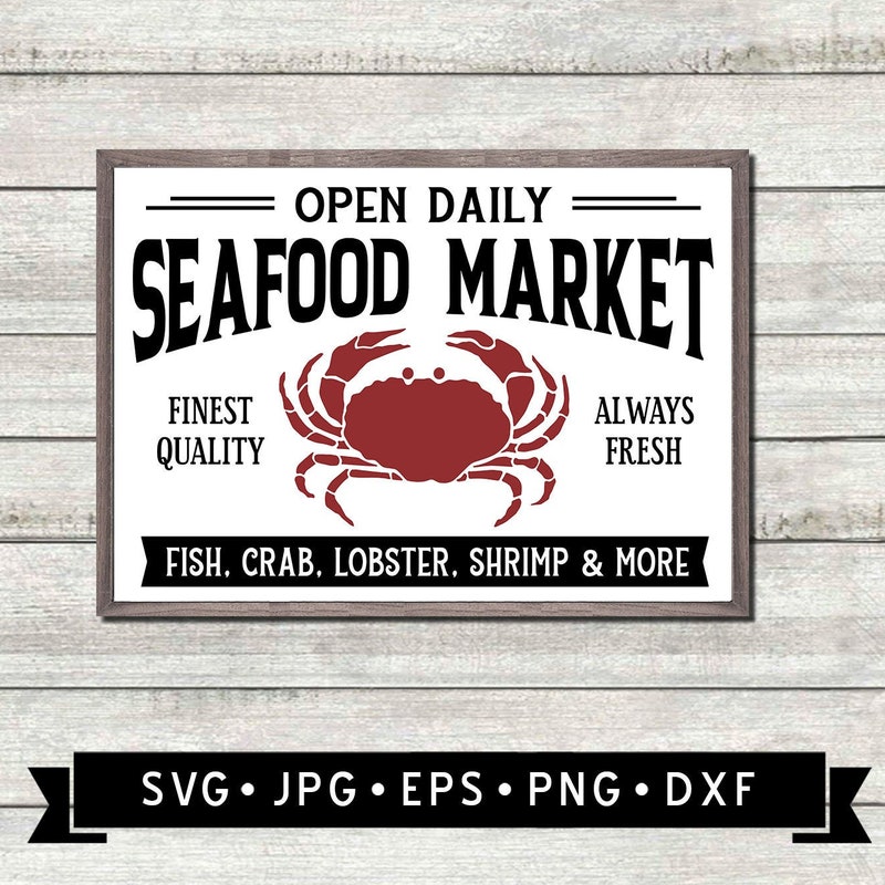 Fresh Fish Sign - Etsy
