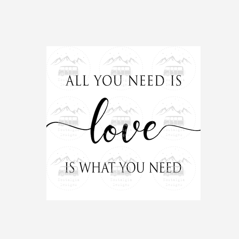 House Warming gift Cutting File Digital Download Vintage Inspirational Wall sign All you need is Love Love is What You Need SVG