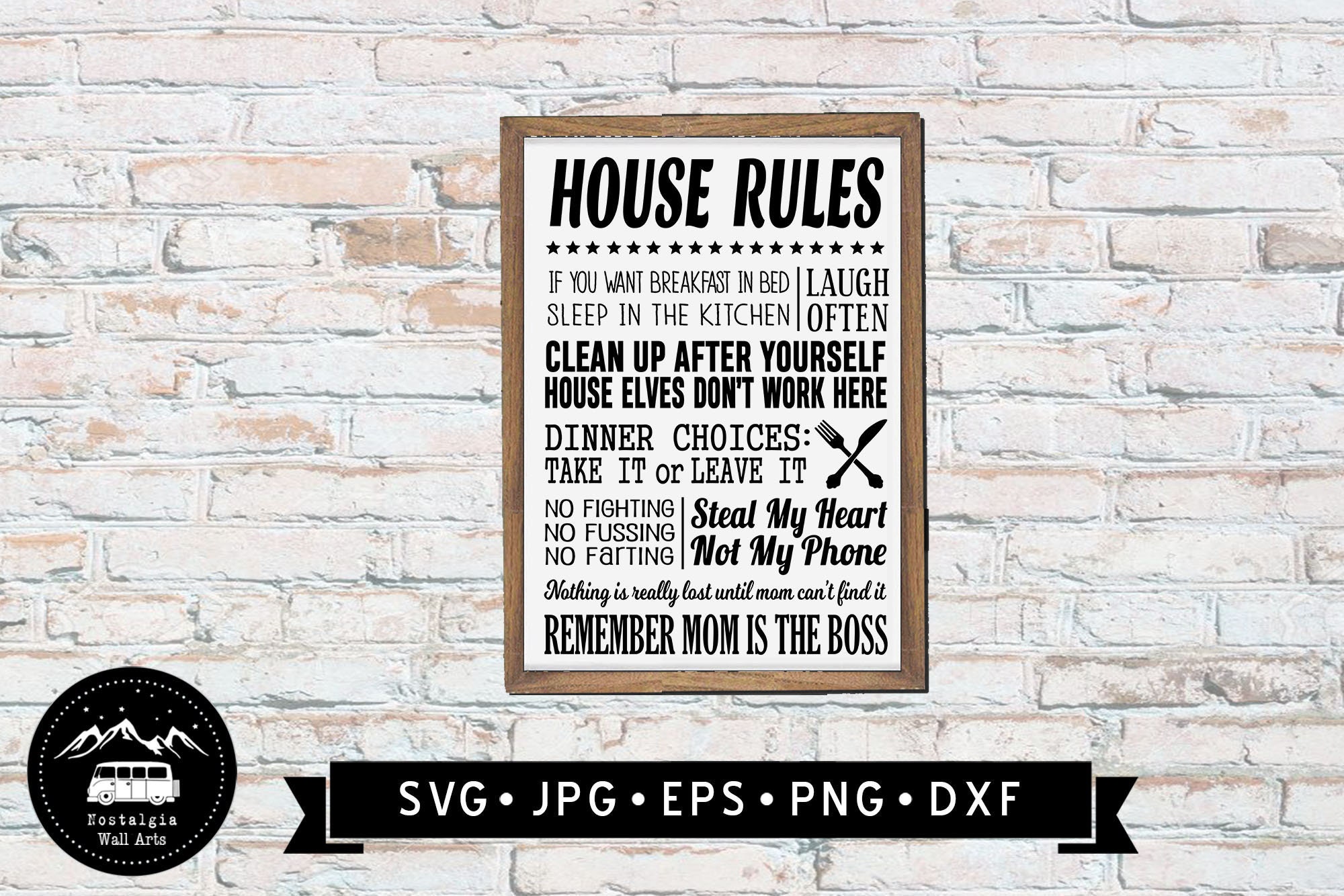 Free Free 162 Family House Rules Svg SVG PNG EPS DXF File