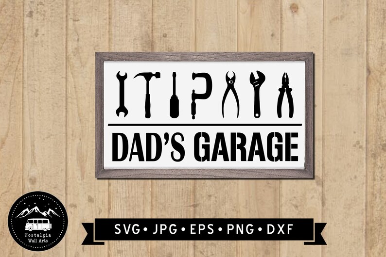 Download Garage Art Svg Dad S Garage Wall Sign Svg Digital Download Father Birthday Gift Vintage Home Sign Svg Tools Clipart Cricut Art Collectibles Prints Kromasol Com