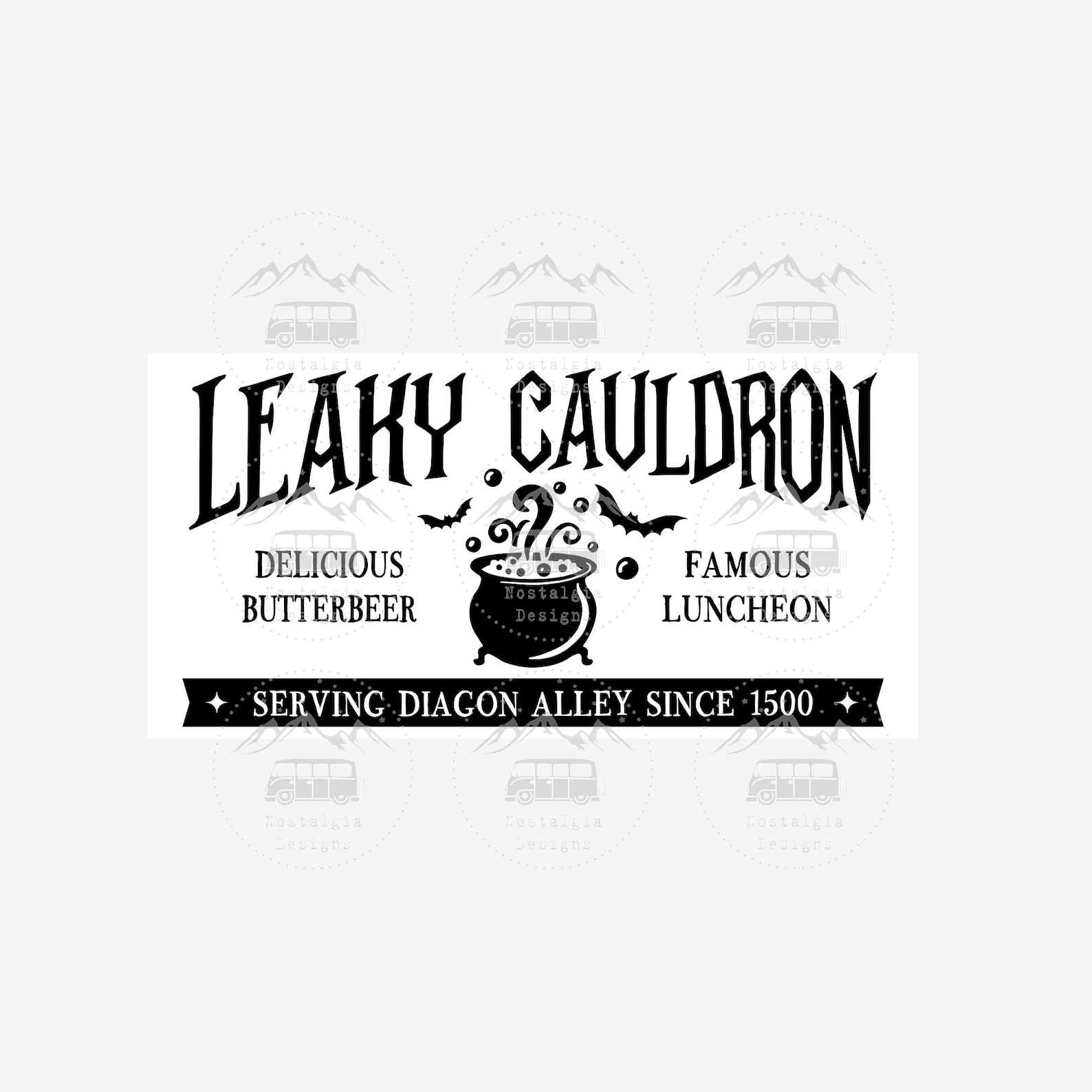 Leaky Cauldron Sign SVG Harry Potter Sign SVG Funny | Etsy