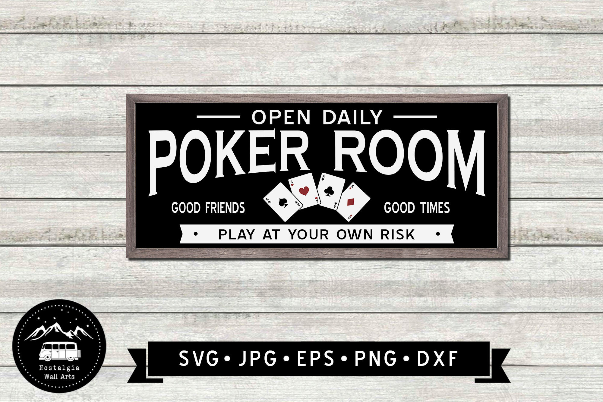 Poker Rigged Sign Poker Room Sign SVG, Play at Your Own Risk SVG, Poker Player Gift ...