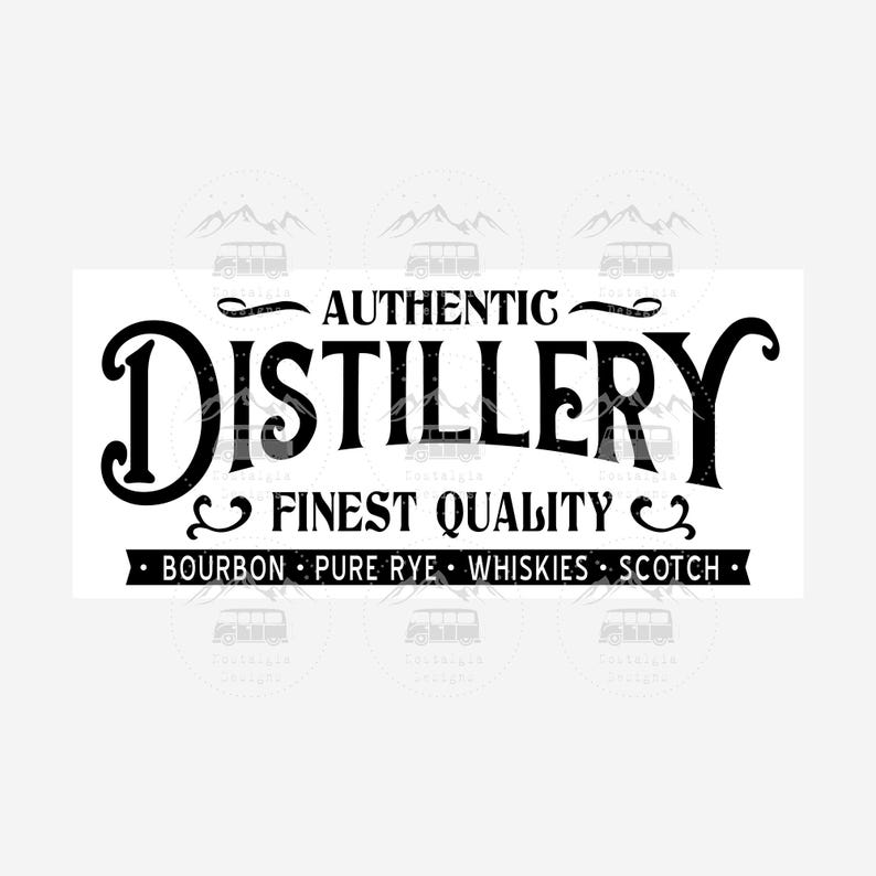 Distillery Sign SVG, Whiskey Bar Sign, Dad's Bar Sign, Bar Printable ...