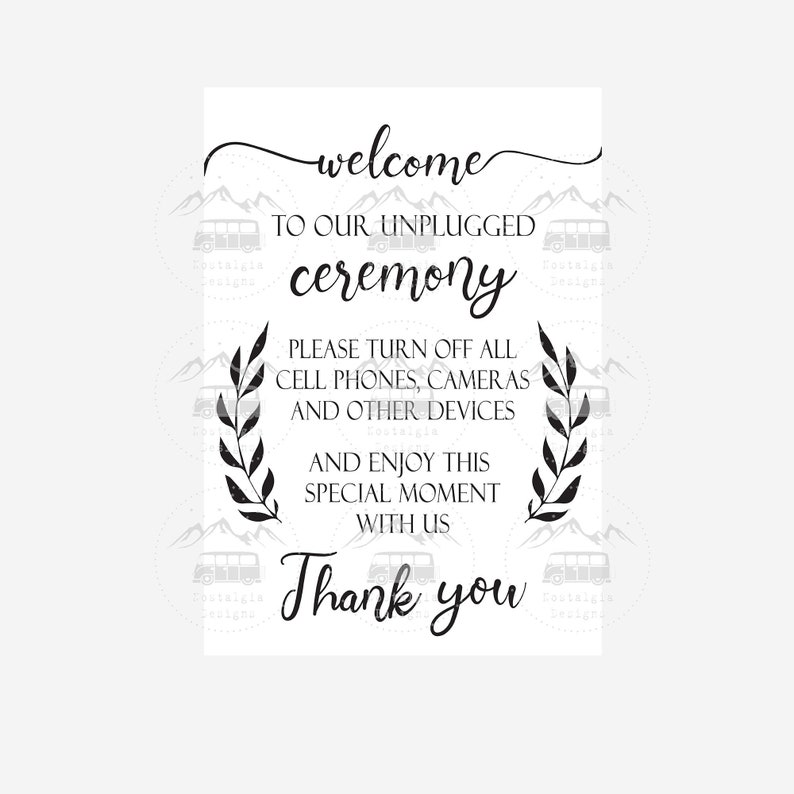 Download Unplugged Ceremony svg Unplugged Wedding svg Vintage ...