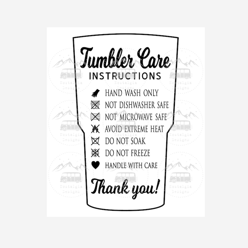 Download 3 Designs Tumbler Care Instructions Svg Cricut File Instant Download Tumbler Cup Instructions Resizable Tumbler Care Cards Svg Digital Prints Art Collectibles Vadel Com