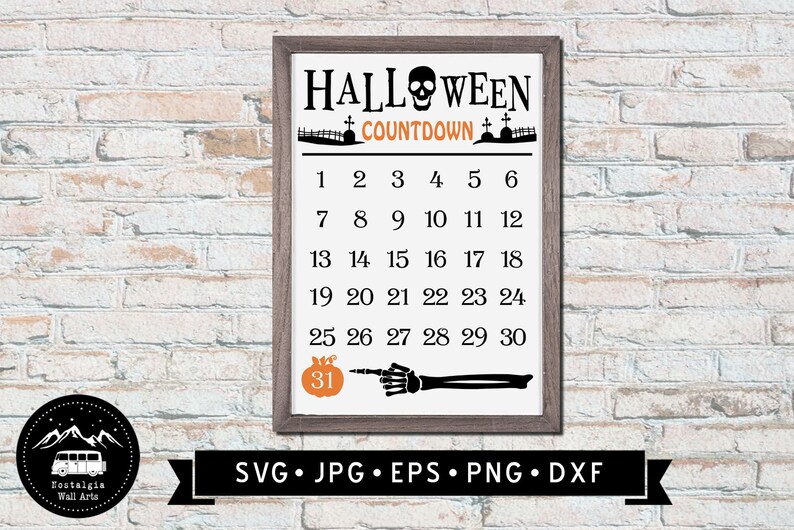 Download Halloween Countdown Svg Cricut Vintage Halloween Decor Svg Halloween Sign Svg Prints Digital Prints Truongsinhhoc Com Vn