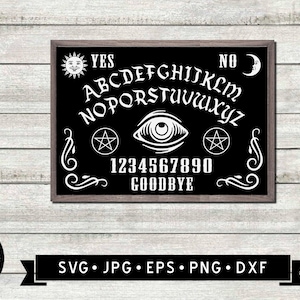 Halloween OUIJA Board SVG, Vintage Halloween Decor svg, Halloween Sign svg, Spirit Board, Cricut, Digital Download