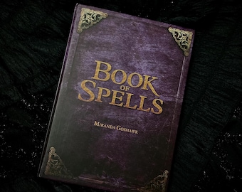 The Book of Spells fanmade Hardcover fully detailed, no blank pages book