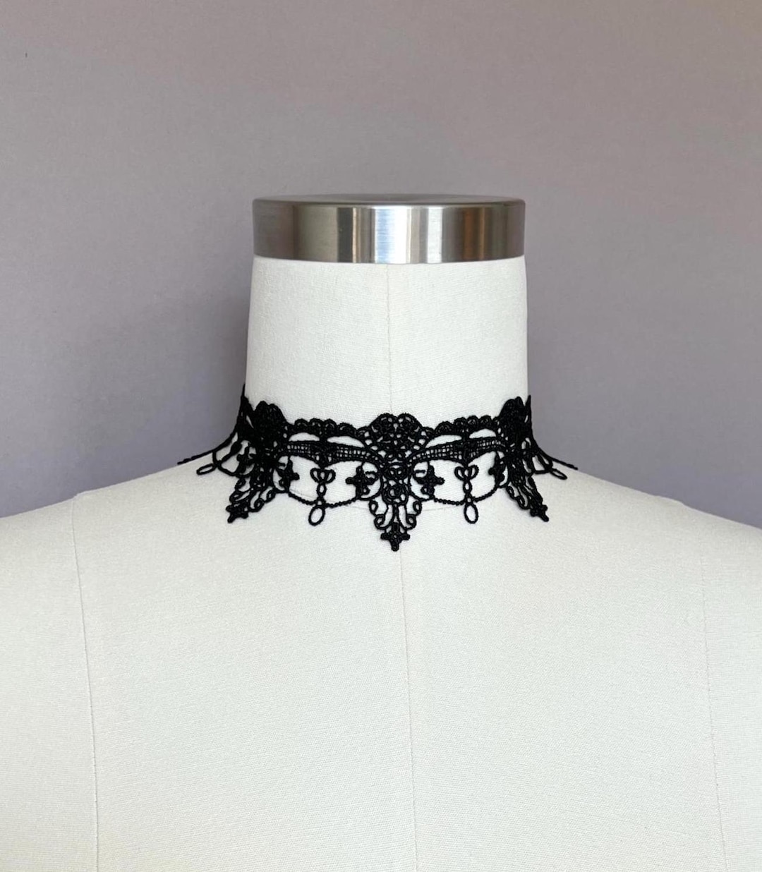 Black Lace Choker: Gothic Victorian Textile Necklace - Etsy