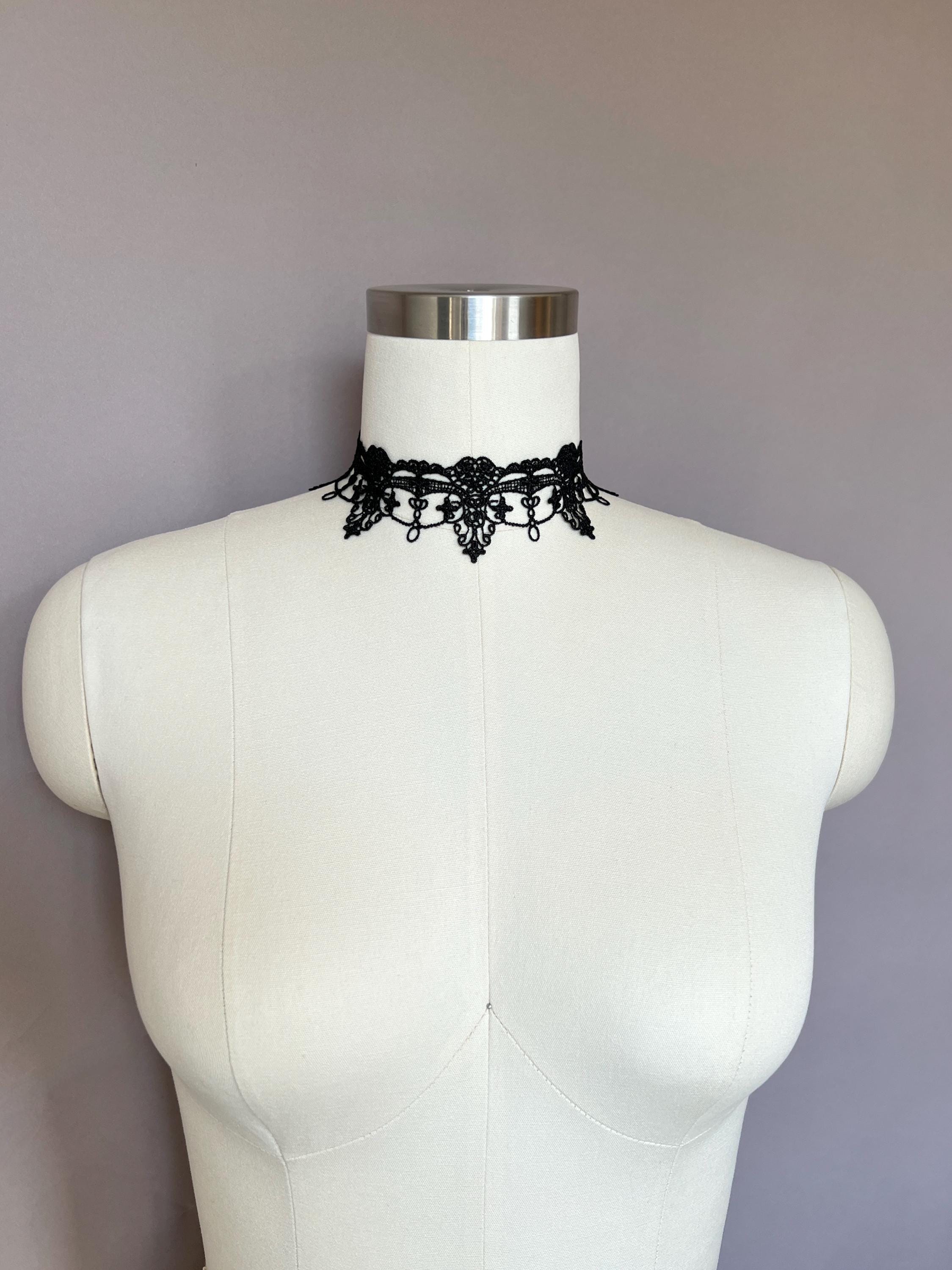 Black Lace Choker: Gothic Victorian Textile Necklace - Etsy