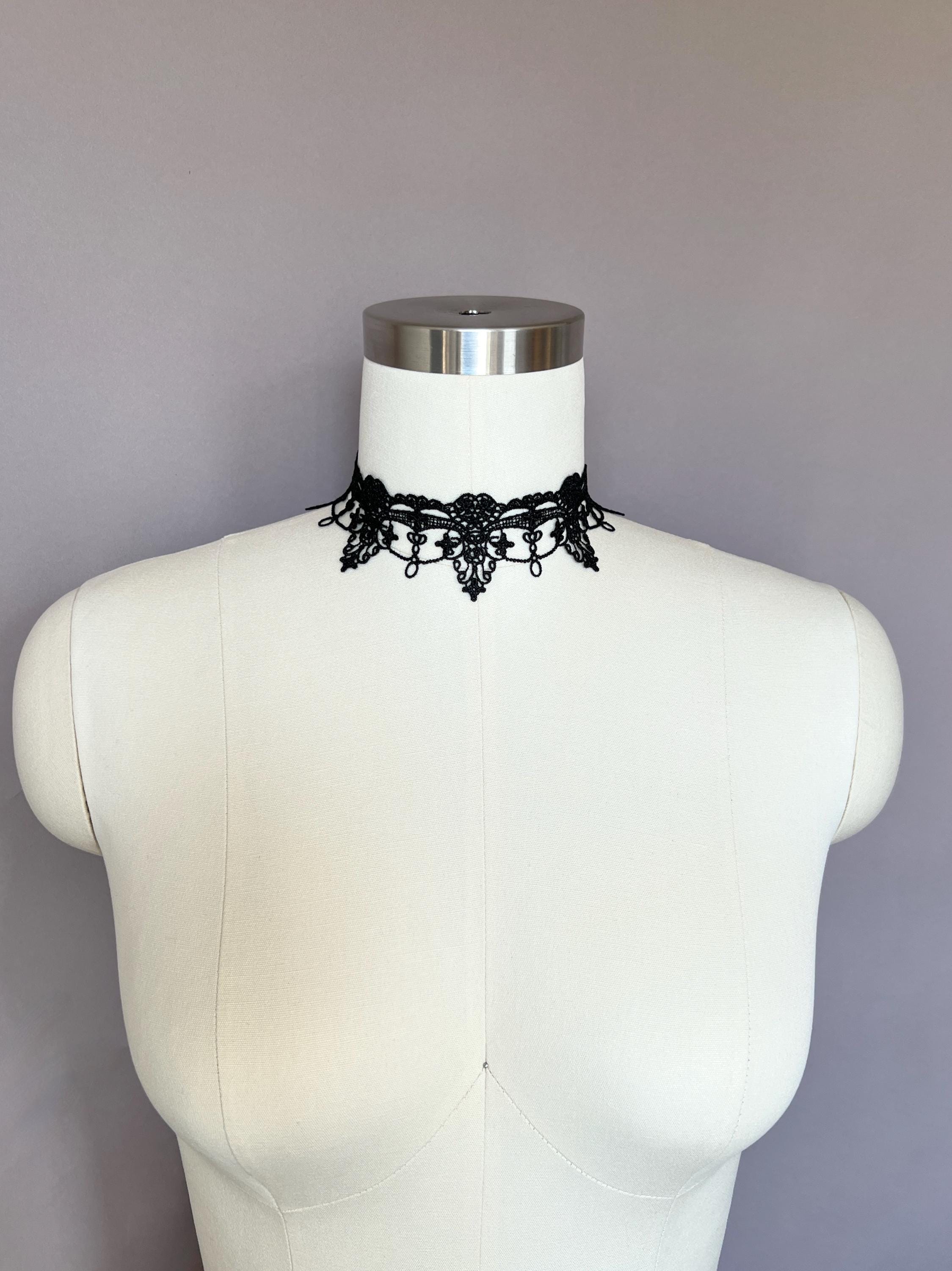 Black Lace Choker: Gothic Victorian Textile Necklace - Etsy