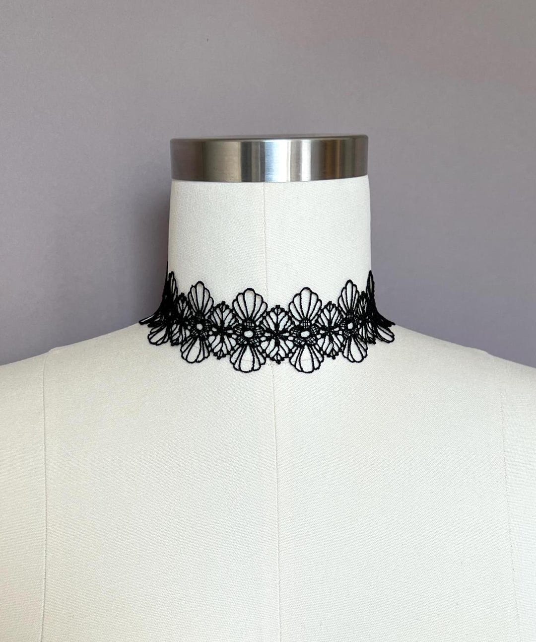 Black Lace Choker: Gothic Victorian Textile Necklace - Etsy