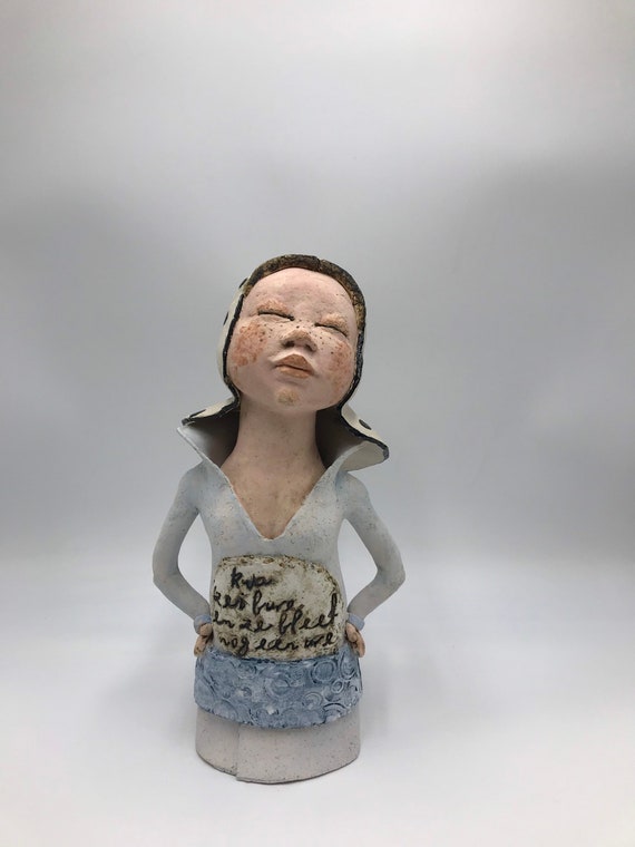 Zeeuws meisje, Zeeuws boerinnetje, Keramiek figuur, vrouwenbeeld, Zeeuws