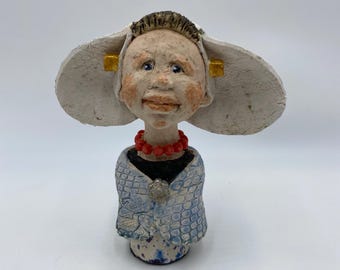 Zeelandmädchen, Mini-Zeelandmädchen, Tracht, Zeeland, Keramikfigur