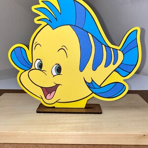 Little mermaid centerpiece, party, ariel, eric, triton, ursula, birthday, scuttlebutt, theme Flounder