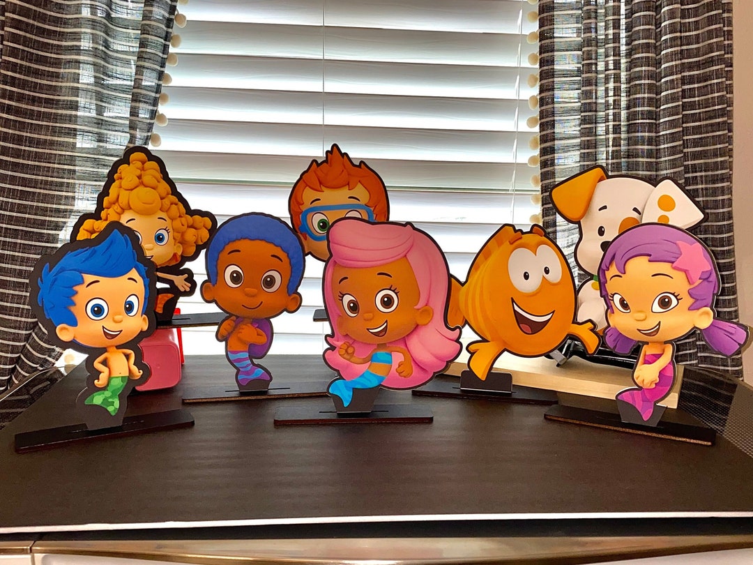 Bubble Guppies Centerpieces, Table Decor, Party, Birthday, Cake Topper ...
