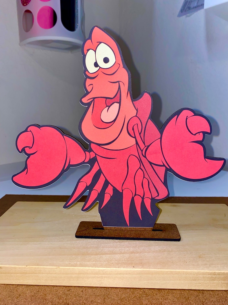 Little mermaid centerpiece, party, ariel, eric, triton, ursula, birthday, scuttlebutt, theme Sebastian