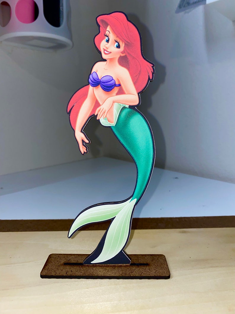 Little mermaid centerpiece, party, ariel, eric, triton, ursula, birthday, scuttlebutt, theme Ariel