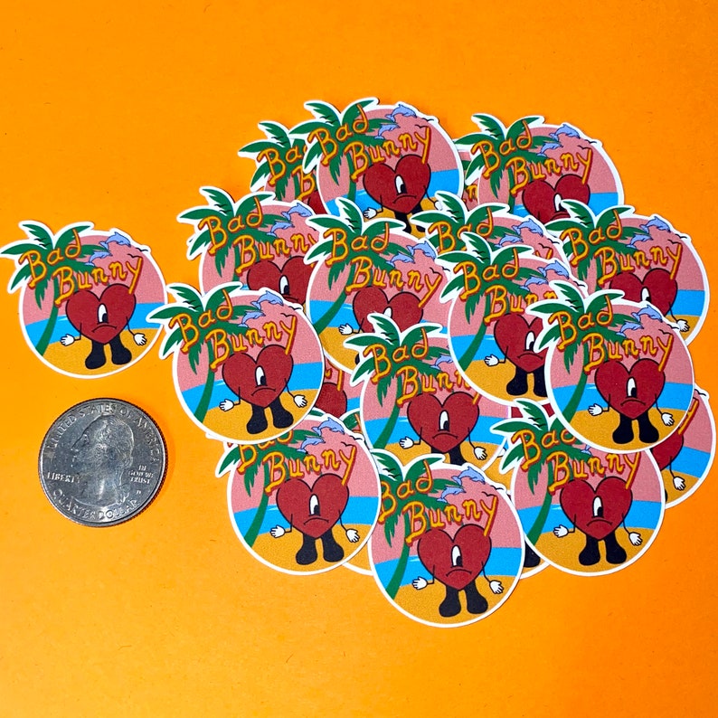 BAD BUNNY Confetti Logo Confetti Cake Topper Cupcake Etsy