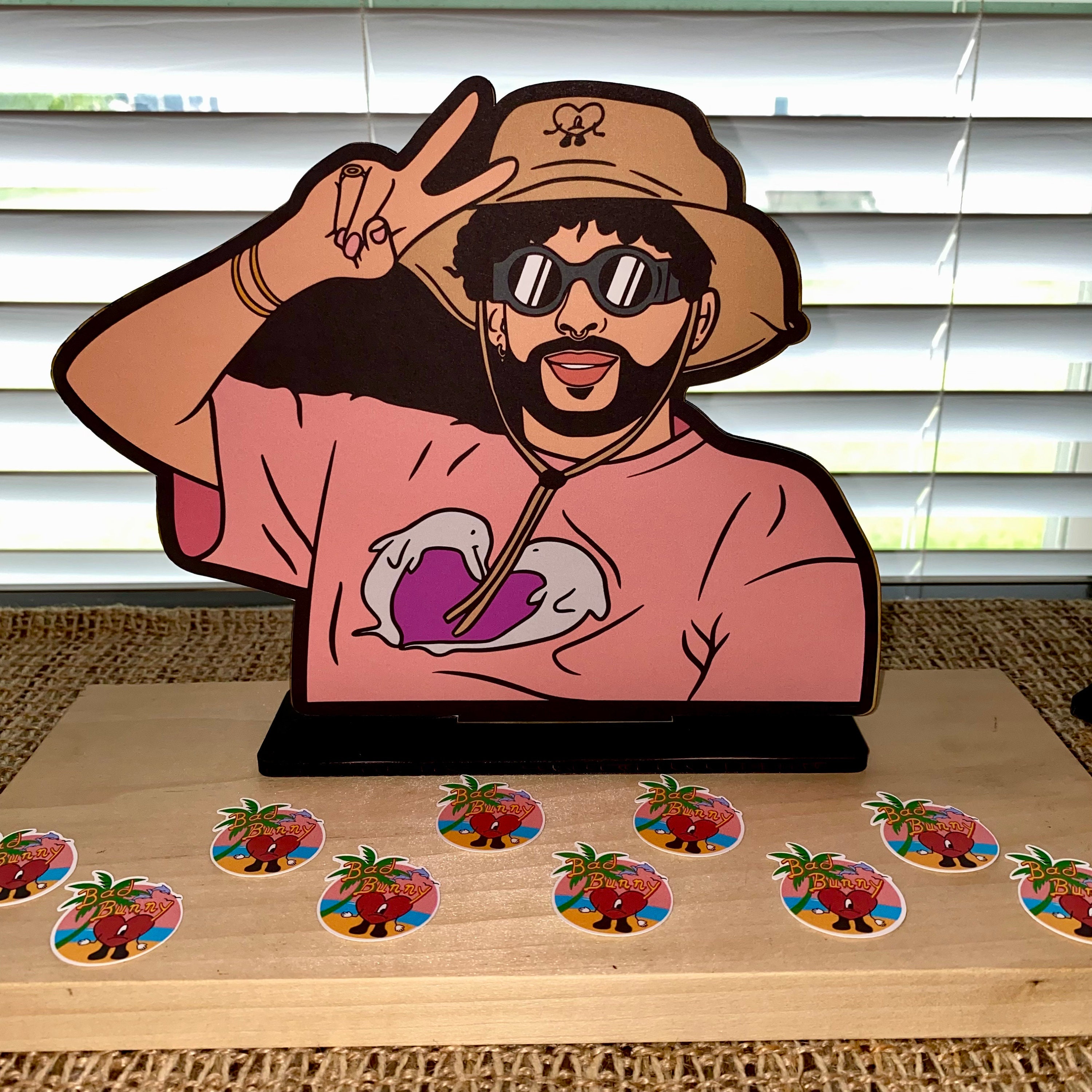 Cuanto Mide Y Pesa Bad Bunny Bad Bunny Centerpiece Un verano sin ti bad bunny party - Etsy España