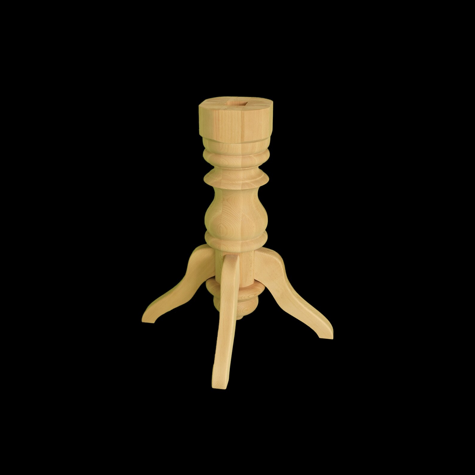 Wooden Table Base Unfinished Pedestal Leg Furniture for Etsy