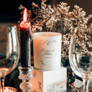 Personalized Candle Wedding Favour, Wedding Gifts for Guests, Rustic, Bohemian Wedding, Wedding Decor, Bridal Shower Favours, Party Favours