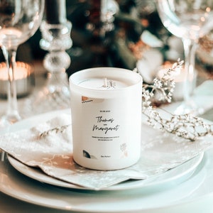Personalized Candle Wedding Favour, Wedding Gifts for Guests, Rustic, Bohemian Wedding, Wedding Decor, Bridal Shower Favours, Party Favours