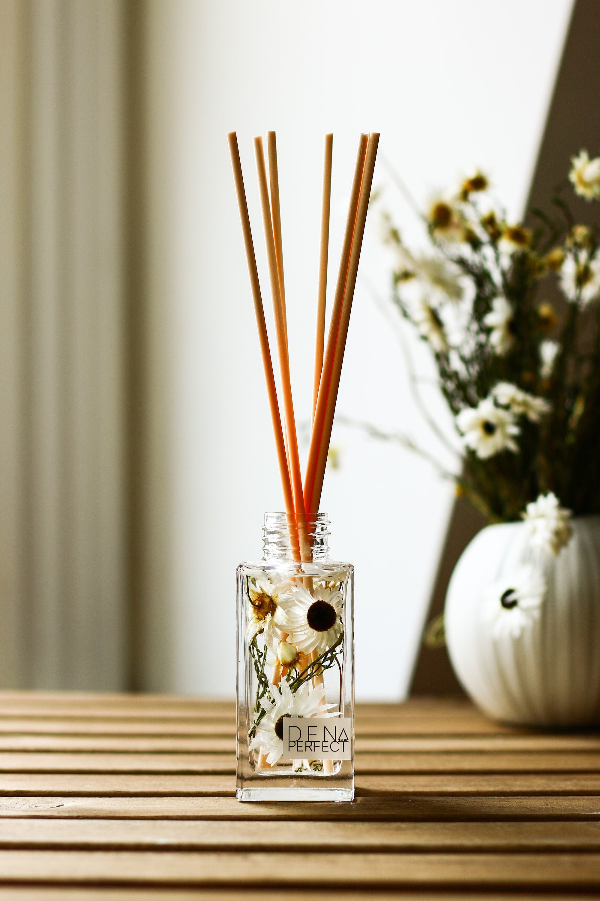 Daisy Reed Diffuseur Botanique Vegan Room Diffuser Natural Home Fragrance Cadeau Pour Son Décoration