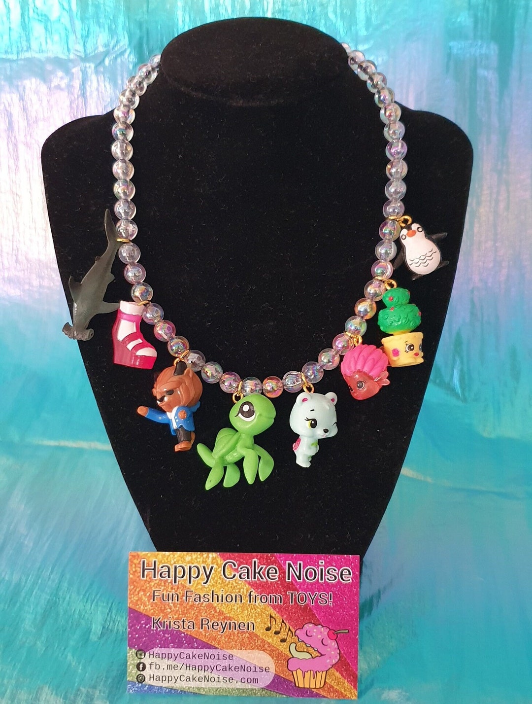 RETRO TOY Charm Necklace Shark/turtle/disney Unique Etsy