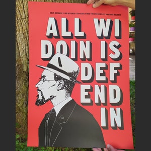 All Wi Doin is Defendin Linton Kwesi Johnson / Silkscreen Poster 50x70xm image 1