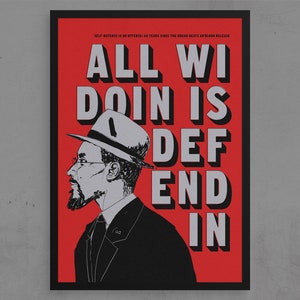 All Wi Doin is Defendin Linton Kwesi Johnson / Silkscreen Poster 50x70xm image 2