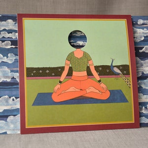 Meditatiekaart met cloudvisualisatie