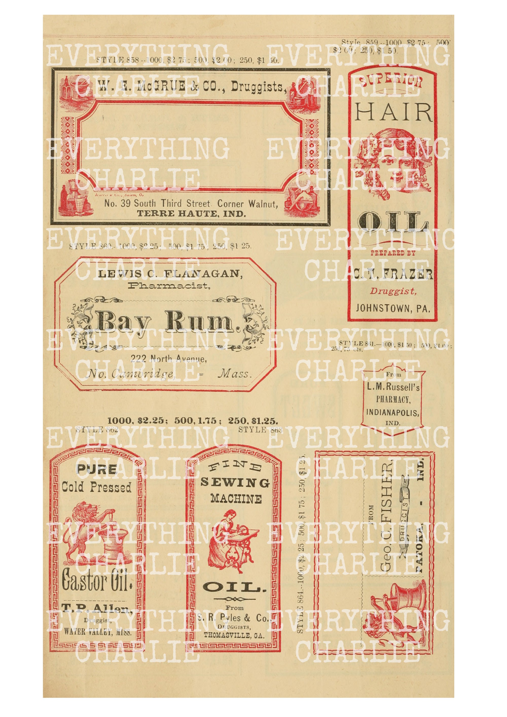 Apothecary Labels, Printable Vintage Bottle Labels and Blank Labels for ...